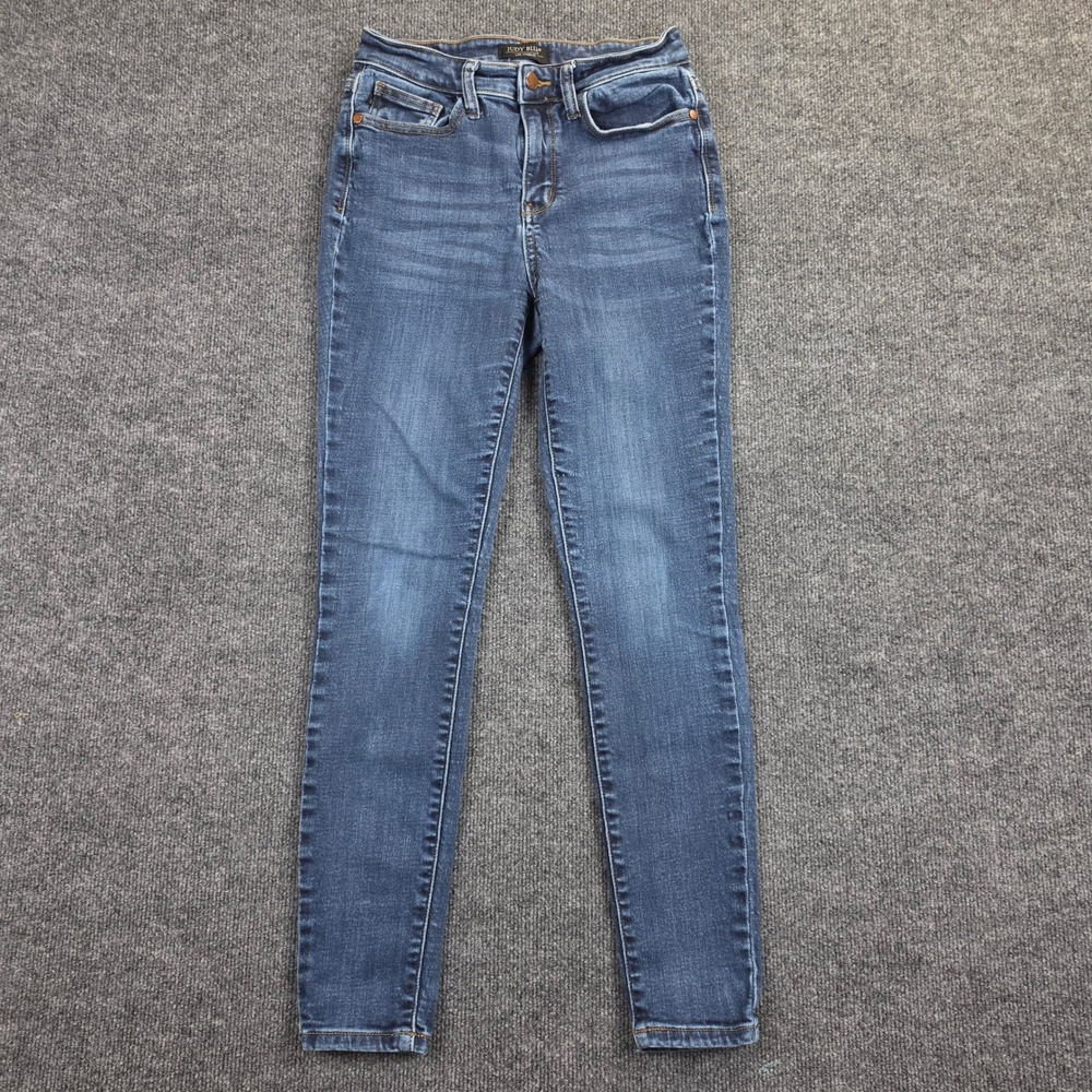 Judy Blue Skinny Fit Jeans Women's 5/ 27 Dark Wash Stretch Denim Mid Rise Blue